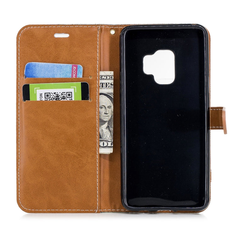 For Galaxy S9 Denim Texture TPU + PU Horizontal Flip Leather Case with Holder & Card Slots & Wallet & Lanyard