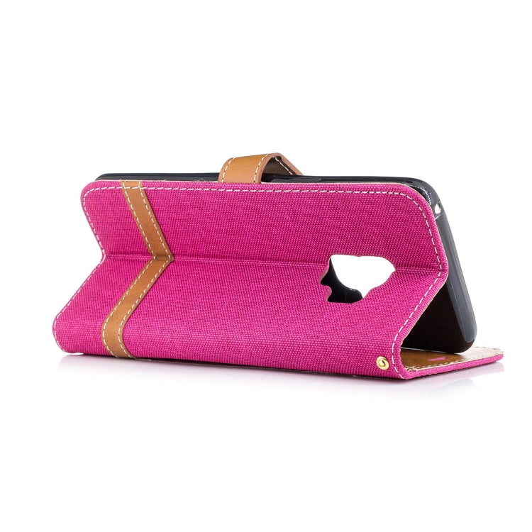 For Galaxy S9 Denim Texture TPU + PU Horizontal Flip Leather Case with Holder & Card Slots & Wallet & Lanyard