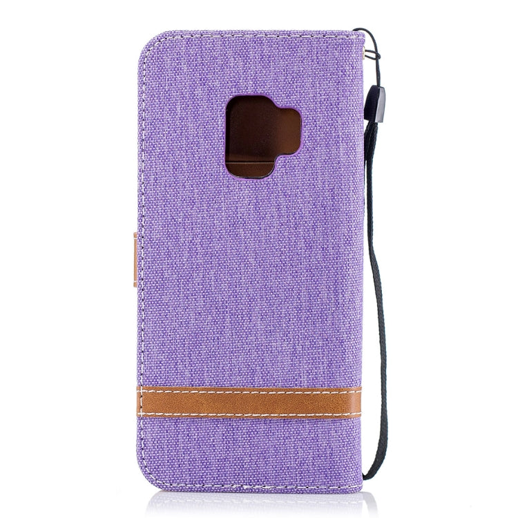 For Galaxy S9 Denim Texture TPU + PU Horizontal Flip Leather Case with Holder & Card Slots & Wallet & Lanyard