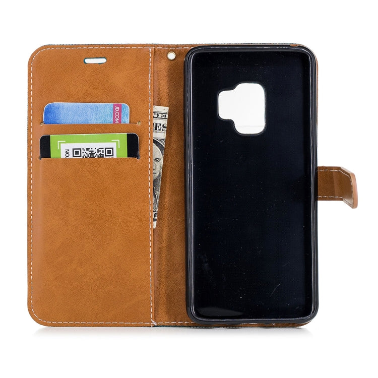 For Galaxy S9 Denim Texture TPU + PU Horizontal Flip Leather Case with Holder & Card Slots & Wallet & Lanyard
