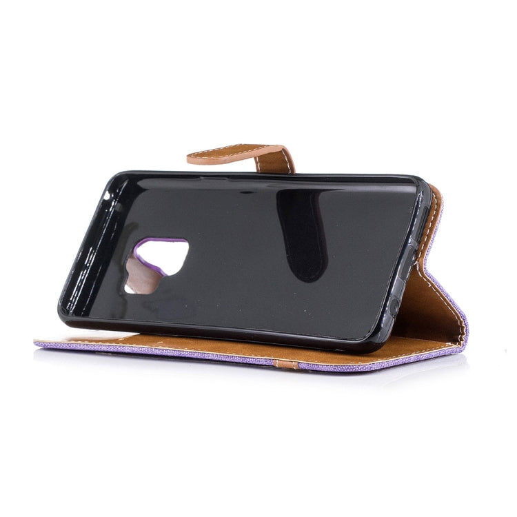 For Galaxy S9 Denim Texture TPU + PU Horizontal Flip Leather Case with Holder & Card Slots & Wallet & Lanyard