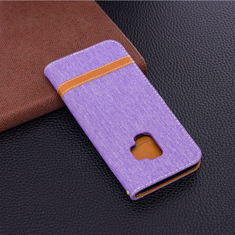 For Galaxy S9 Denim Texture TPU + PU Horizontal Flip Leather Case with Holder & Card Slots & Wallet & Lanyard