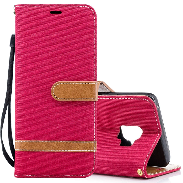 For Galaxy S9 Denim Texture TPU + PU Horizontal Flip Leather Case with Holder & Card Slots & Wallet & Lanyard