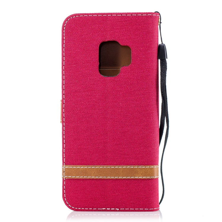 For Galaxy S9 Denim Texture TPU + PU Horizontal Flip Leather Case with Holder & Card Slots & Wallet & Lanyard