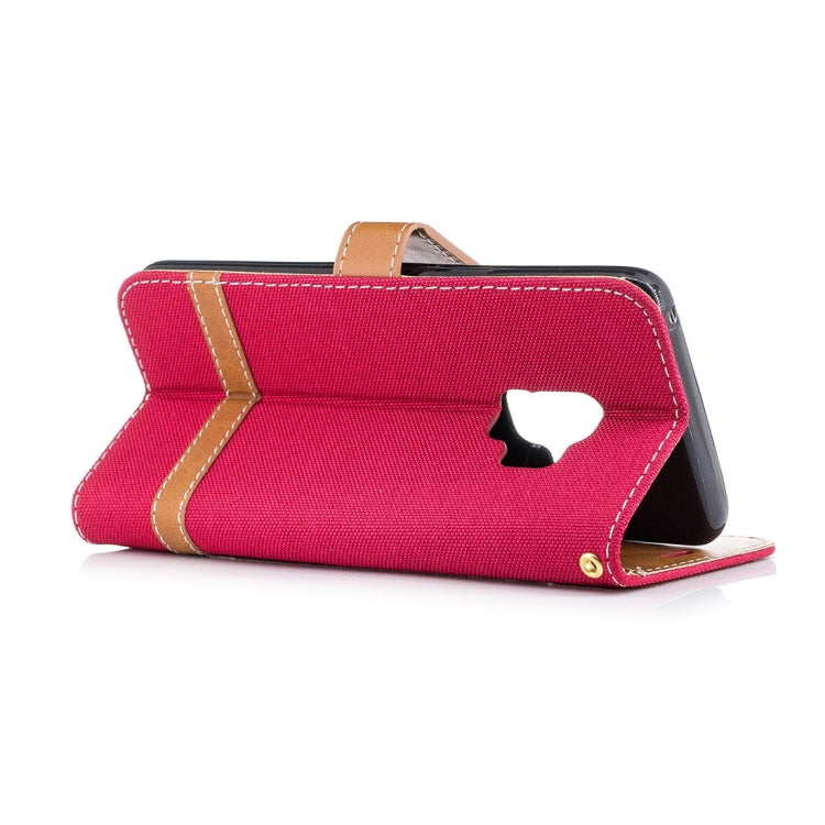 For Galaxy S9 Denim Texture TPU + PU Horizontal Flip Leather Case with Holder & Card Slots & Wallet & Lanyard