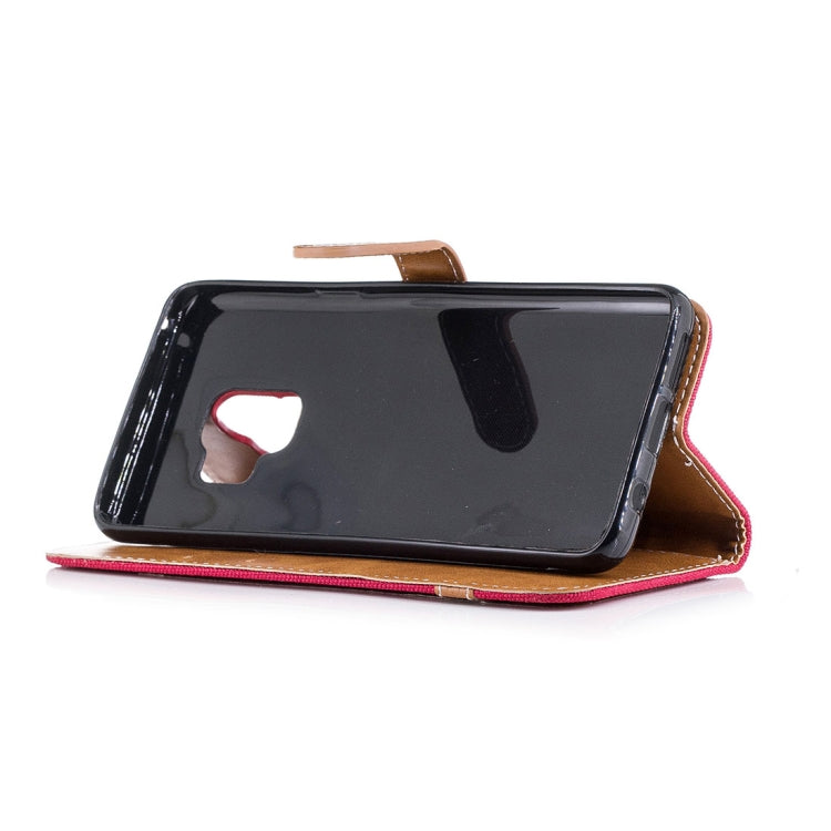 For Galaxy S9 Denim Texture TPU + PU Horizontal Flip Leather Case with Holder & Card Slots & Wallet & Lanyard