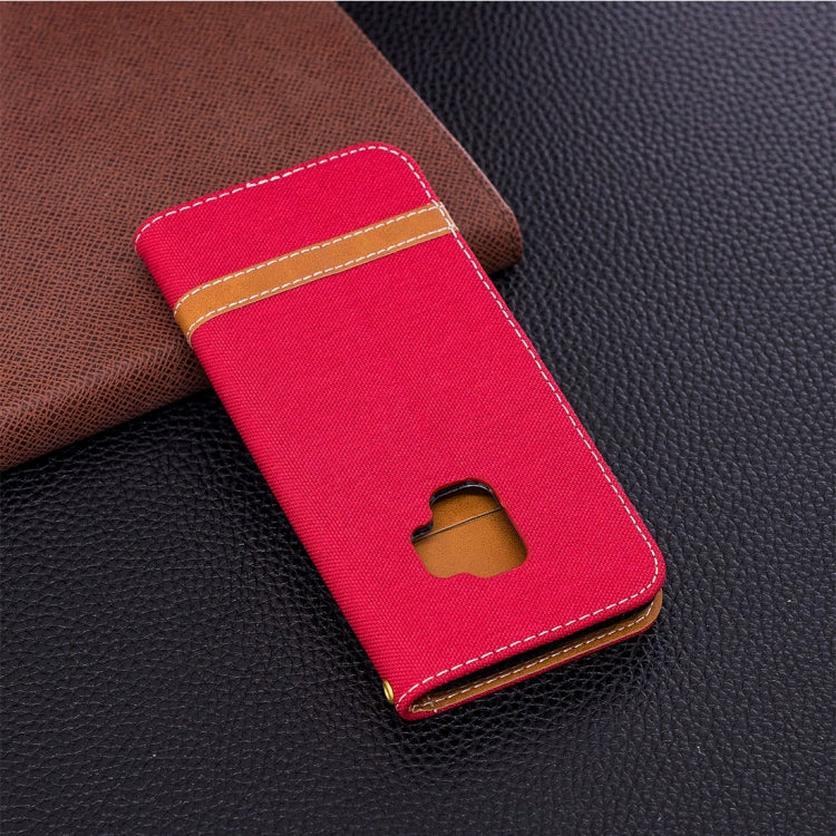 For Galaxy S9 Denim Texture TPU + PU Horizontal Flip Leather Case with Holder & Card Slots & Wallet & Lanyard