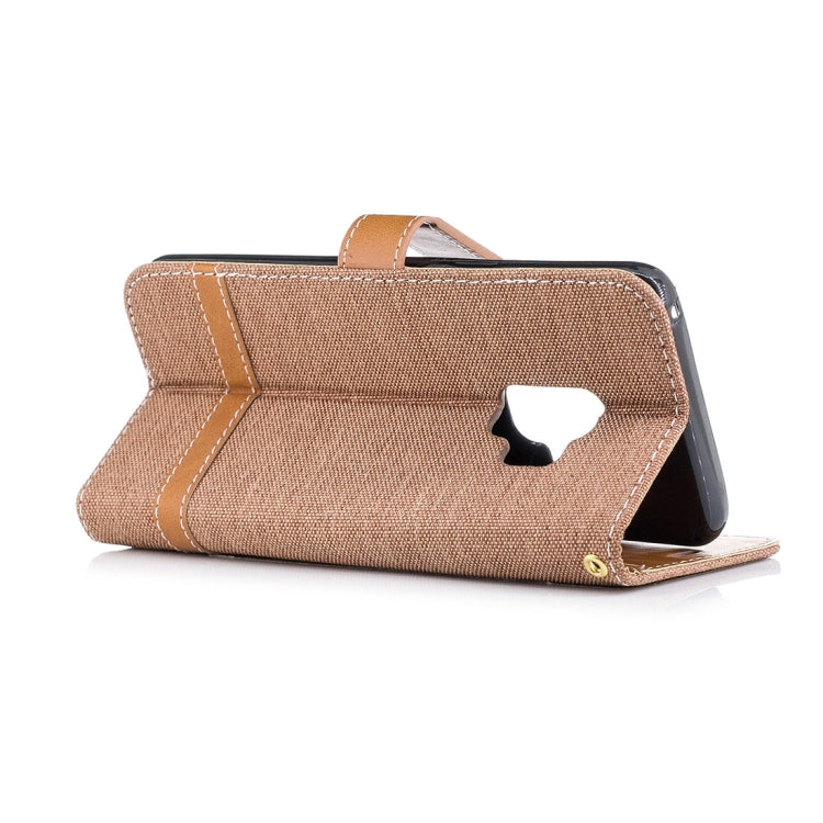 For Galaxy S9 Denim Texture TPU + PU Horizontal Flip Leather Case with Holder & Card Slots & Wallet & Lanyard