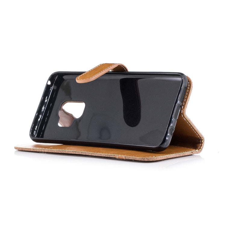 For Galaxy S9 Denim Texture TPU + PU Horizontal Flip Leather Case with Holder & Card Slots & Wallet & Lanyard