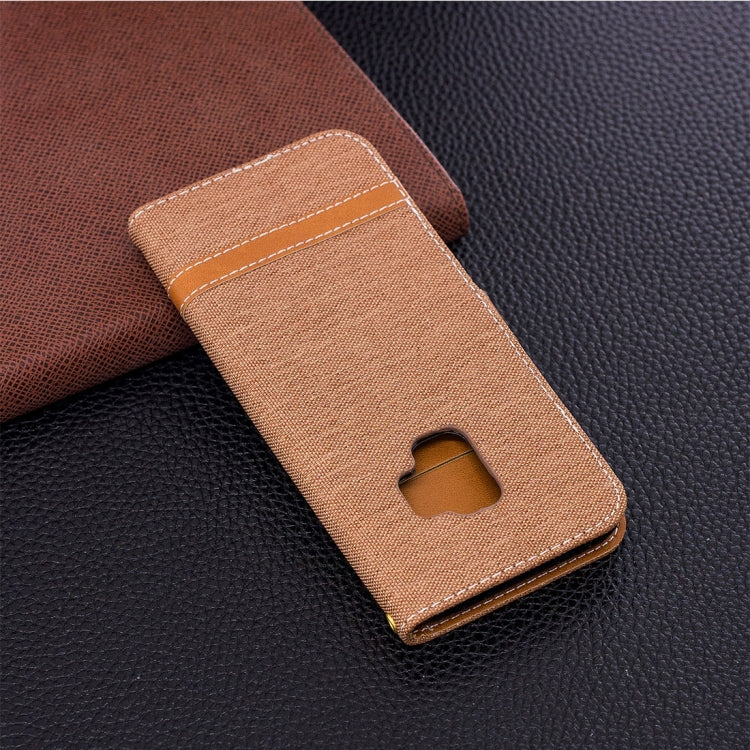 For Galaxy S9 Denim Texture TPU + PU Horizontal Flip Leather Case with Holder & Card Slots & Wallet & Lanyard