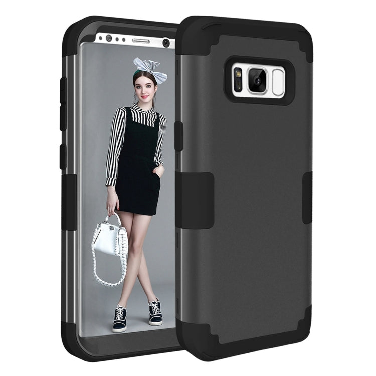 For Galaxy S8 + / G955 Dropproof 3 in 1 Silicone sleeve for mobile phone