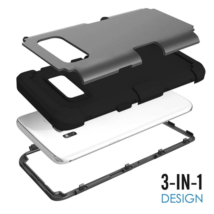 For Galaxy S8 + / G955 Dropproof 3 in 1 Silicone sleeve for mobile phone