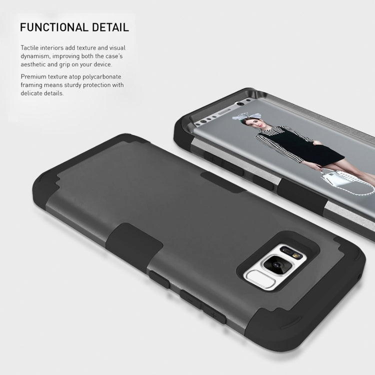 For Galaxy S8 + / G955 Dropproof 3 in 1 Silicone sleeve for mobile phone