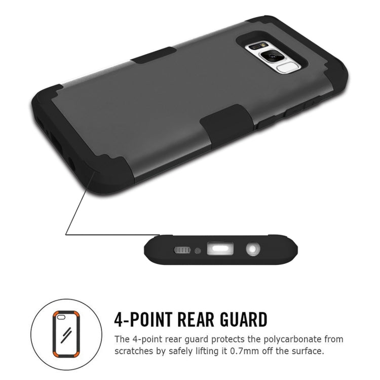 For Galaxy S8 + / G955 Dropproof 3 in 1 Silicone sleeve for mobile phone