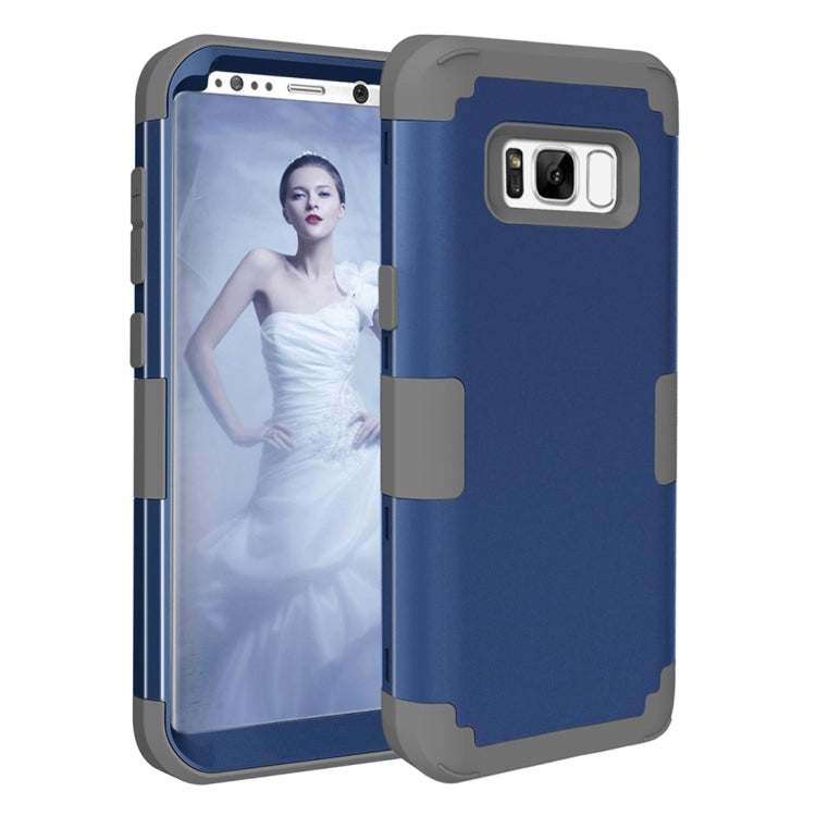 For Galaxy S8 + / G955 Dropproof 3 in 1 Silicone sleeve for mobile phone