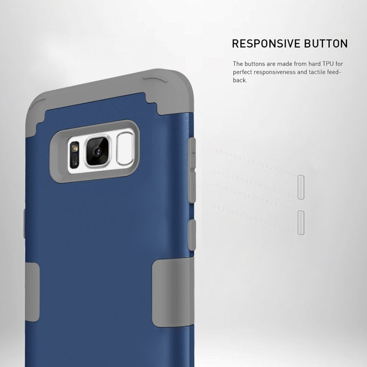 For Galaxy S8 + / G955 Dropproof 3 in 1 Silicone sleeve for mobile phone