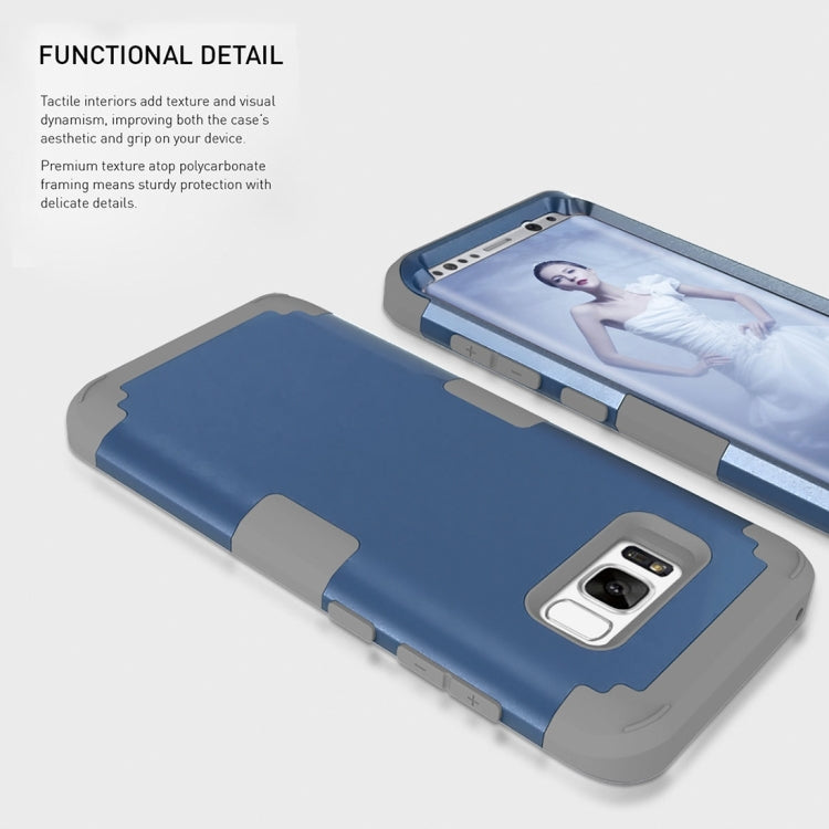 For Galaxy S8 + / G955 Dropproof 3 in 1 Silicone sleeve for mobile phone