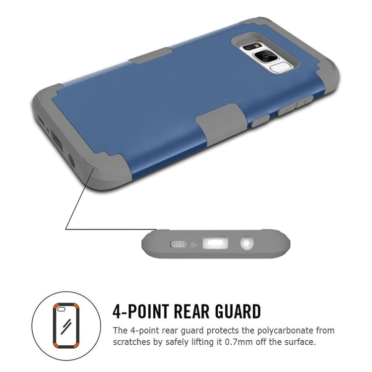 For Galaxy S8 + / G955 Dropproof 3 in 1 Silicone sleeve for mobile phone