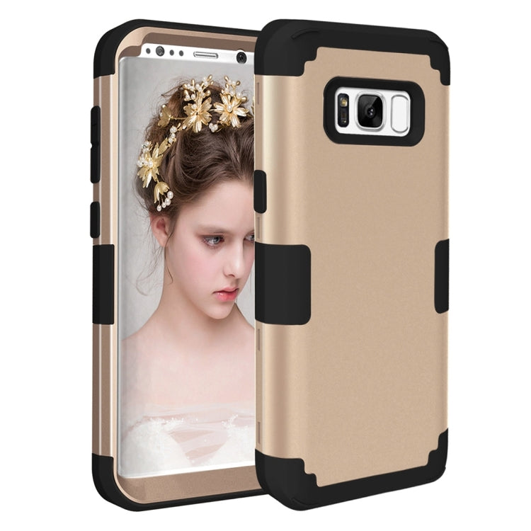 For Galaxy S8 + / G955 Dropproof 3 in 1 Silicone sleeve for mobile phone