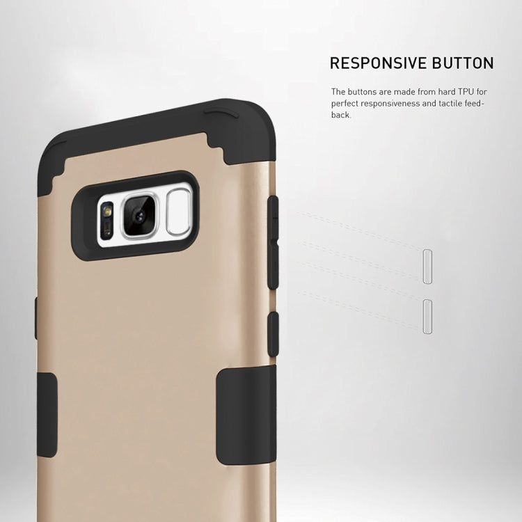 For Galaxy S8 + / G955 Dropproof 3 in 1 Silicone sleeve for mobile phone