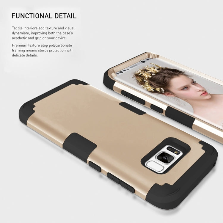 For Galaxy S8 + / G955 Dropproof 3 in 1 Silicone sleeve for mobile phone