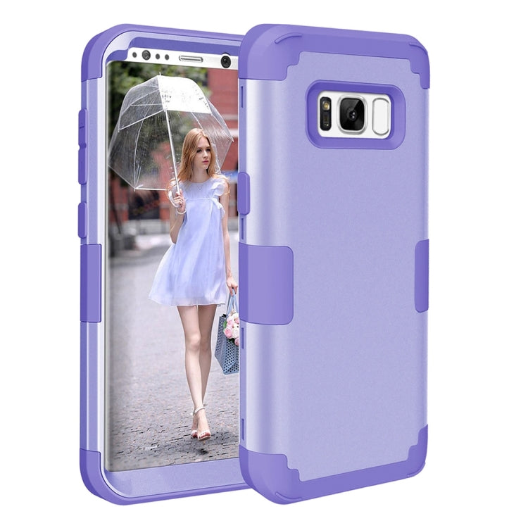 For Galaxy S8 + / G955 Dropproof 3 in 1 Silicone sleeve for mobile phone