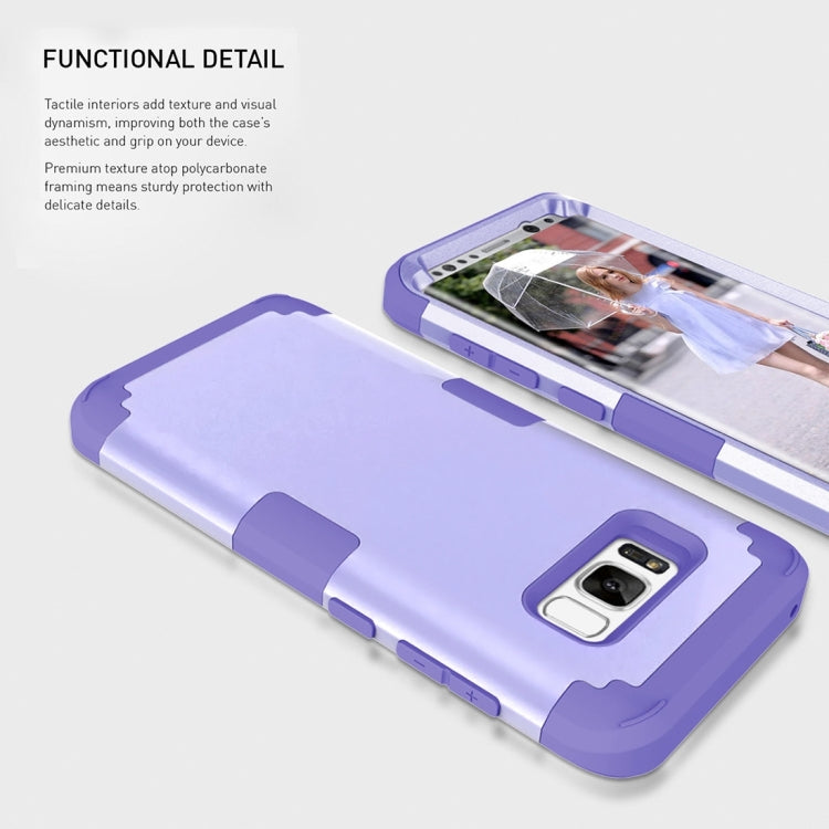 For Galaxy S8 + / G955 Dropproof 3 in 1 Silicone sleeve for mobile phone