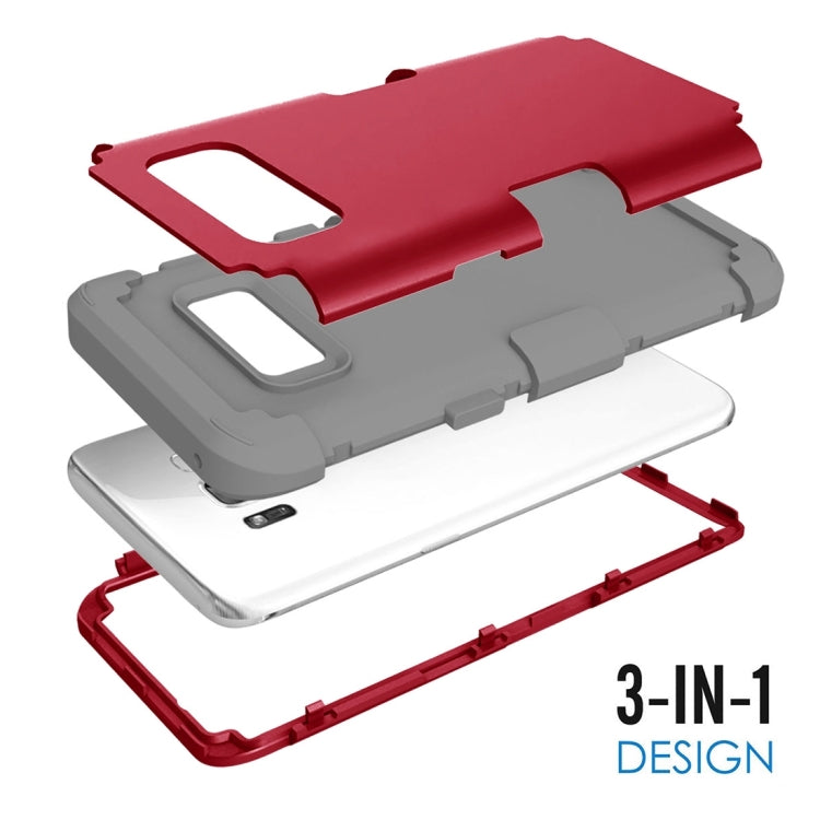 For Galaxy S8 + / G955 Dropproof 3 in 1 Silicone sleeve for mobile phone