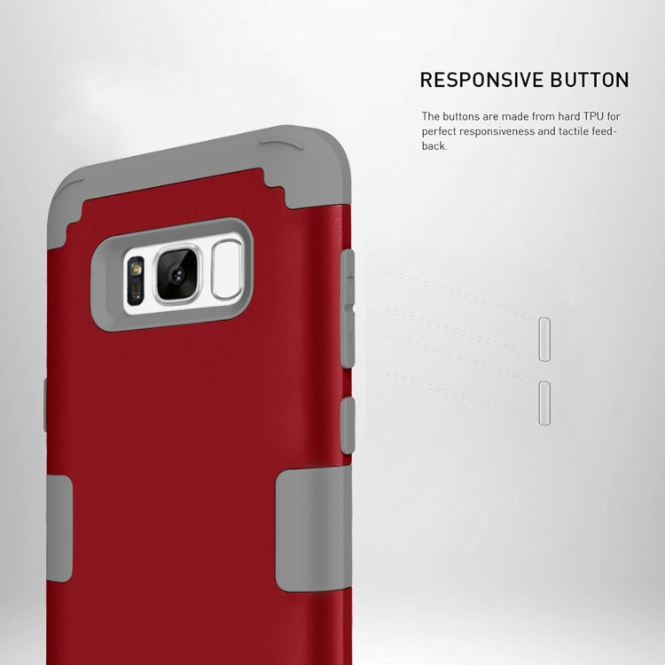 For Galaxy S8 + / G955 Dropproof 3 in 1 Silicone sleeve for mobile phone