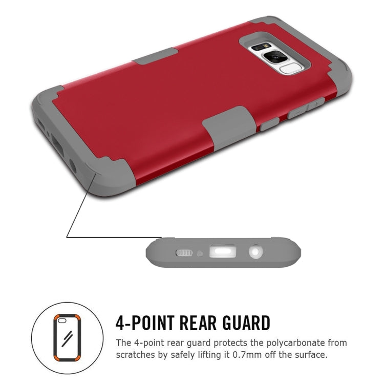 For Galaxy S8 + / G955 Dropproof 3 in 1 Silicone sleeve for mobile phone