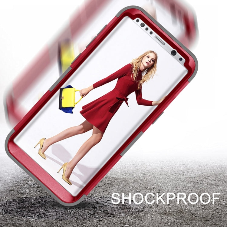 For Galaxy S8 + / G955 Dropproof 3 in 1 Silicone sleeve for mobile phone