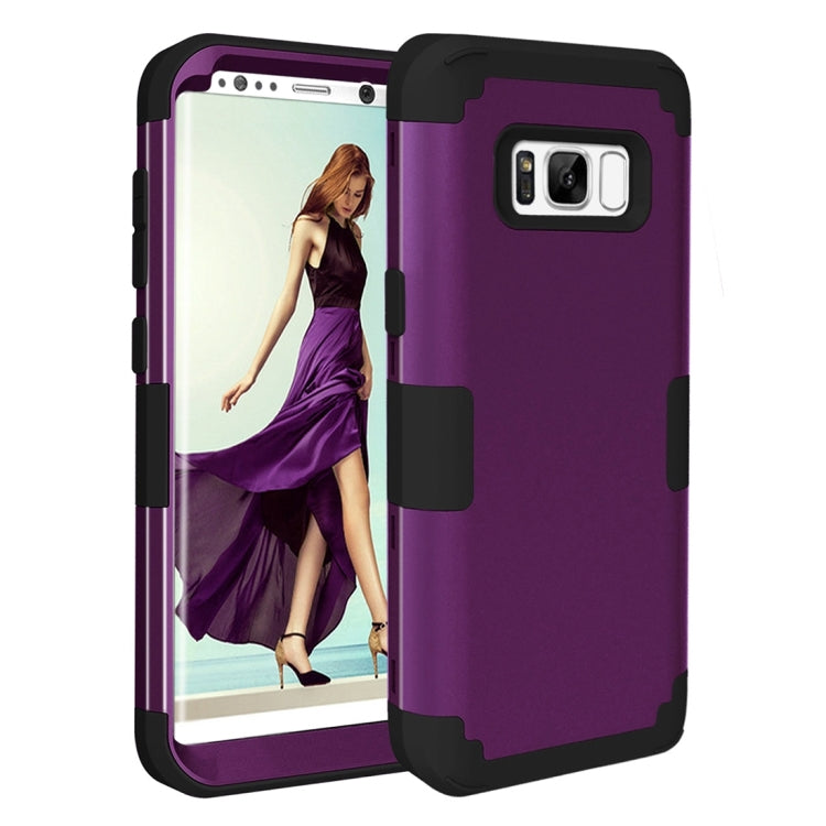 For Galaxy S8 + / G955 Dropproof 3 in 1 Silicone sleeve for mobile phone