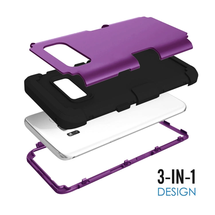 For Galaxy S8 + / G955 Dropproof 3 in 1 Silicone sleeve for mobile phone