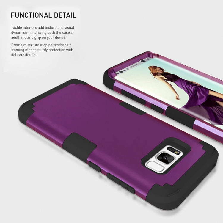 For Galaxy S8 + / G955 Dropproof 3 in 1 Silicone sleeve for mobile phone