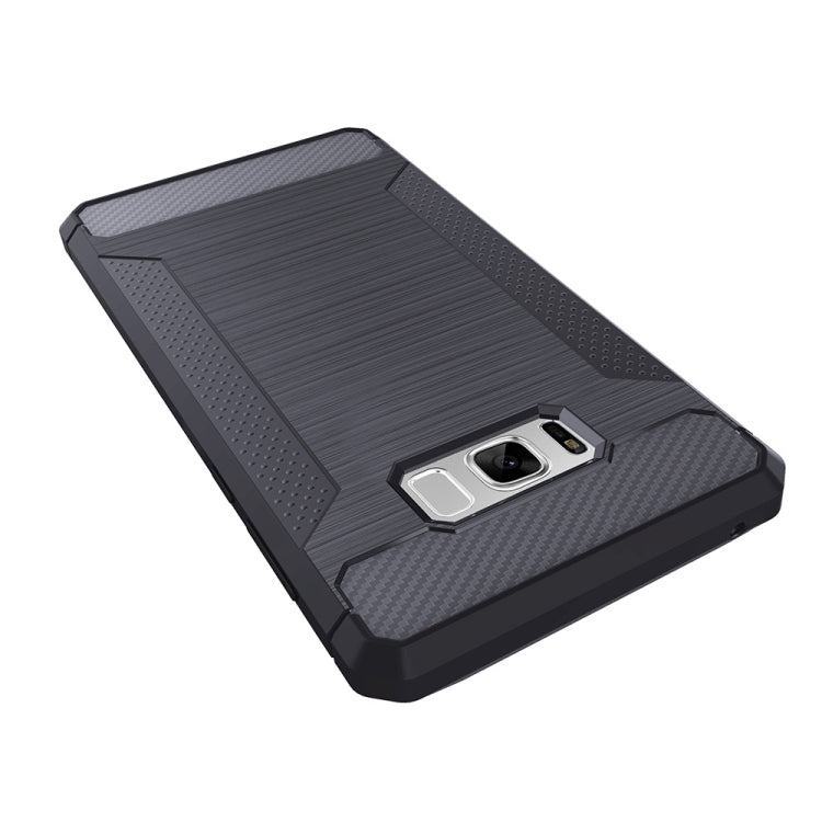 For Galaxy S8 + / G955 Brushed Texture Carbon Fiber Anti-slip TPU Protective Cover Case