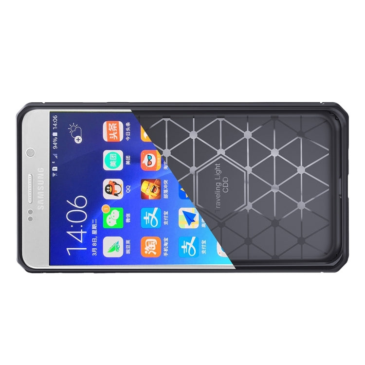 For Galaxy S8 + / G955 Brushed Texture Carbon Fiber Anti-slip TPU Protective Cover Case