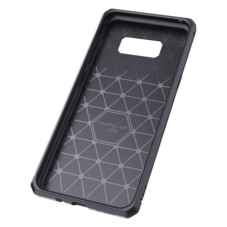 For Galaxy S8 + / G955 Brushed Texture Carbon Fiber Anti-slip TPU Protective Cover Case