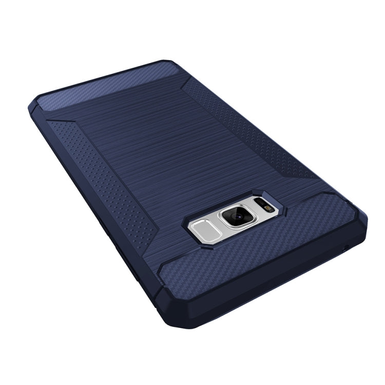 For Galaxy S8 + / G955 Brushed Texture Carbon Fiber Anti-slip TPU Protective Cover Case