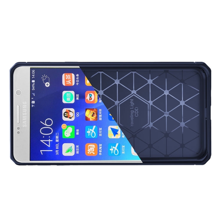 For Galaxy S8 + / G955 Brushed Texture Carbon Fiber Anti-slip TPU Protective Cover Case