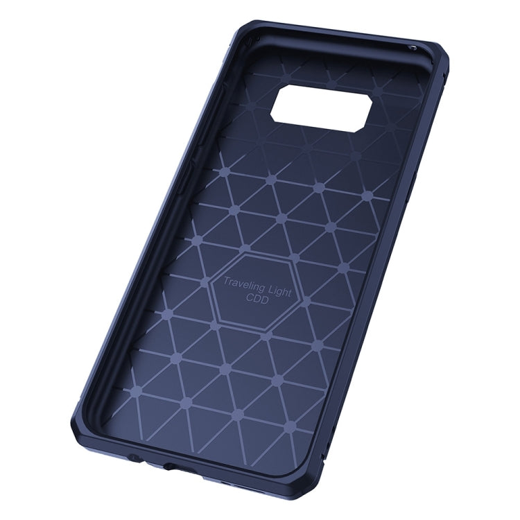 For Galaxy S8 + / G955 Brushed Texture Carbon Fiber Anti-slip TPU Protective Cover Case