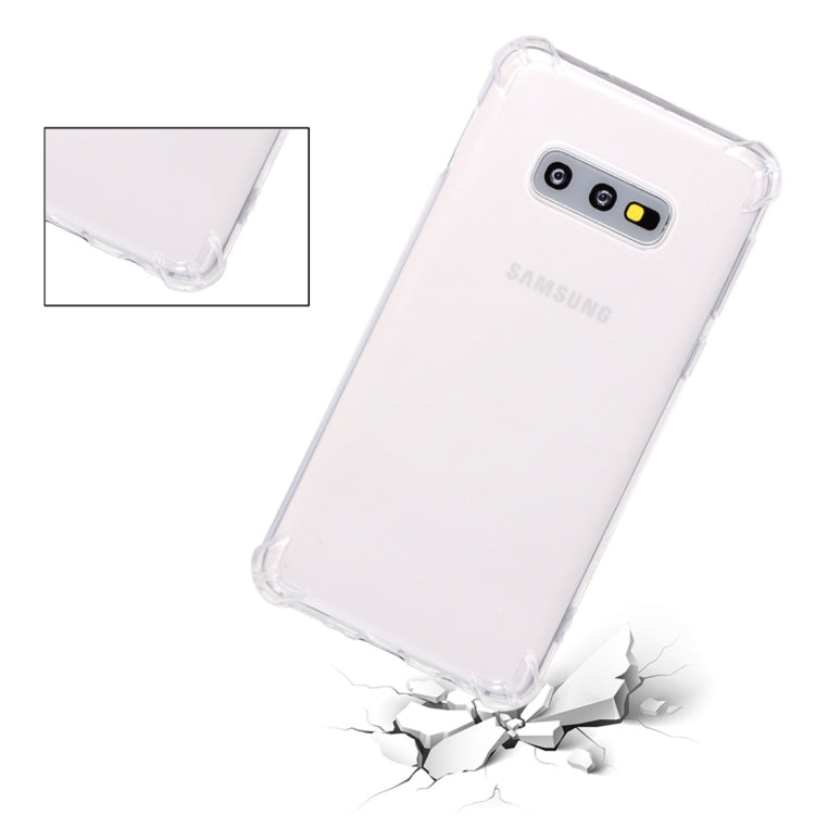 Shockproof TPU Protective Case for Galaxy S10 E (Transparent)