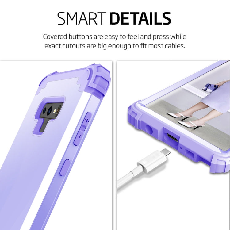 Shockproof 3 in 1 No Gap in the Middle Silicone + PC Case for Galaxy Note9