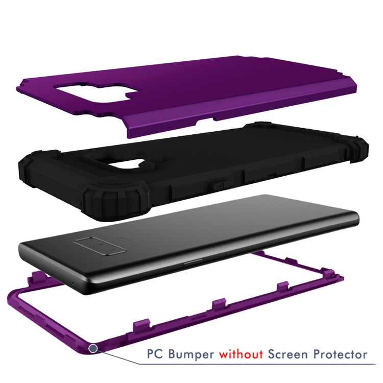 Shockproof 3 in 1 No Gap in the Middle Silicone + PC Case for Galaxy Note9