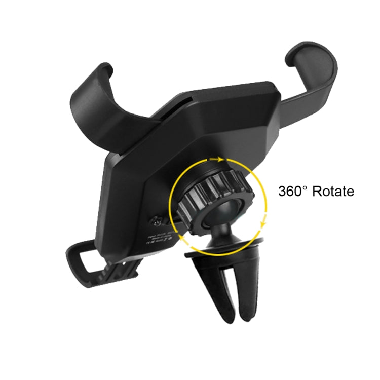 N5-1 QI Standard 9V 1.1A Output Bull Head Shape Vertical Car Air Outlet Vent Fast Wireless Charger, ï¼šFor iPhone, Galaxy, Sony, Lenovo, HTC, Huawei, and other Smartphones
