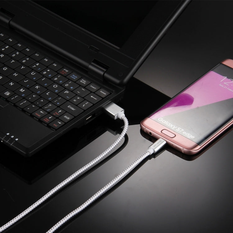 ULT-unite 2m Knit Texture USB 2.0 to Micro USB All-copper Wire Data Sync Charging Cable, For Samsung / Huawei / Xiaomi / Meizu / LG / HTC and Other Smartphones