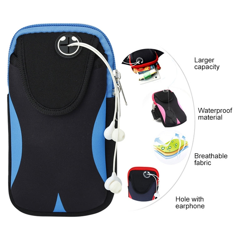 Multi-functional Sports Armband Waterproof Phone Bag for 5 Inch Screen Phone, Size: M