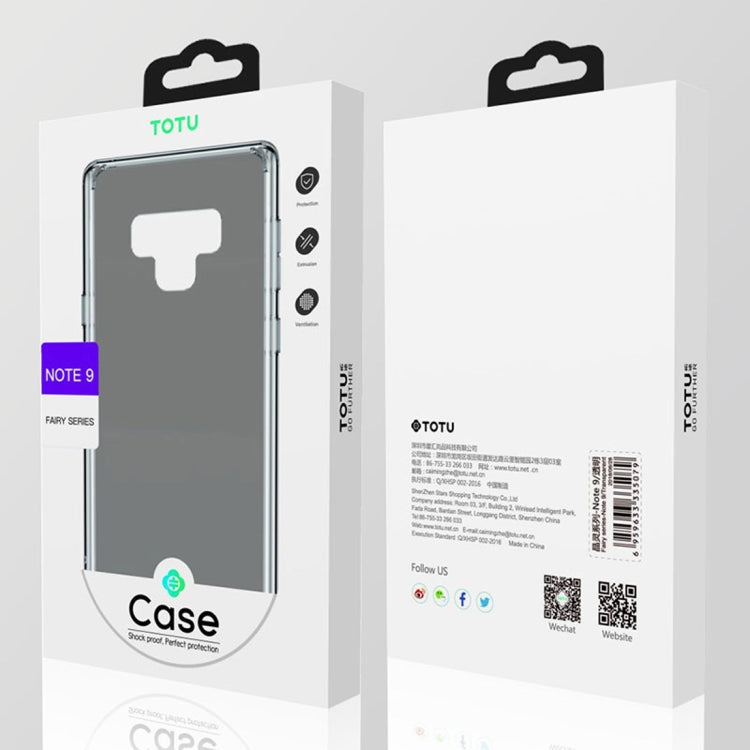 TOTUDESIGN Fairy Series TPU+PC Transparent Case for Galaxy Note9 (Transparent)