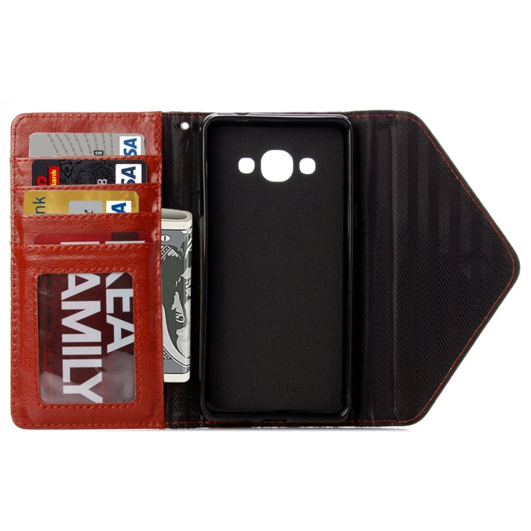 For Galaxy J3 Pro / J311 Envelope Style Litchi Texture Horizontal Flip Leather Case with Magnetic Buckle & Holder & Card Slots & Photo frame & Wallet