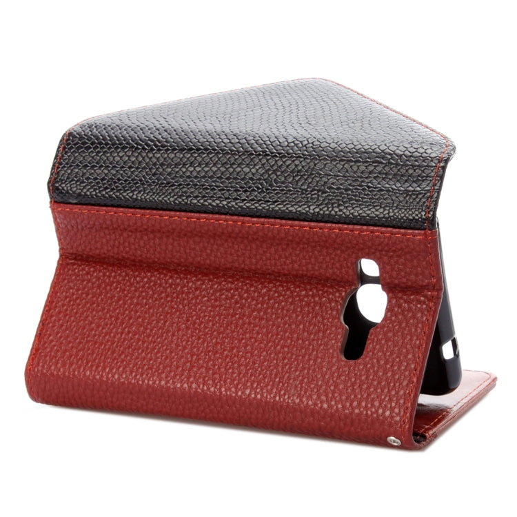 For Galaxy J3 Pro / J311 Envelope Style Litchi Texture Horizontal Flip Leather Case with Magnetic Buckle & Holder & Card Slots & Photo frame & Wallet