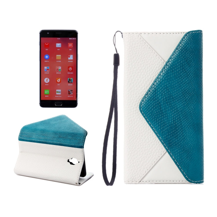 For OnePlus 3 Envelope Style Litchi Texture Horizontal Flip Leather Case with Magnetic Buckle & Holder & Card Slots & Photo frame & Wallet